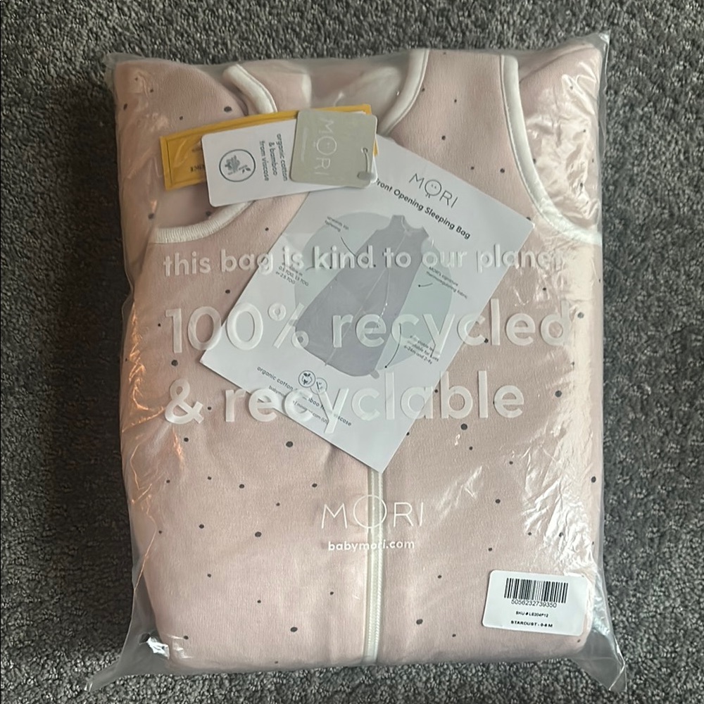 MORI Front Opening Sleep Sack 2.5 TOG - Stardust / 0 - 6 M